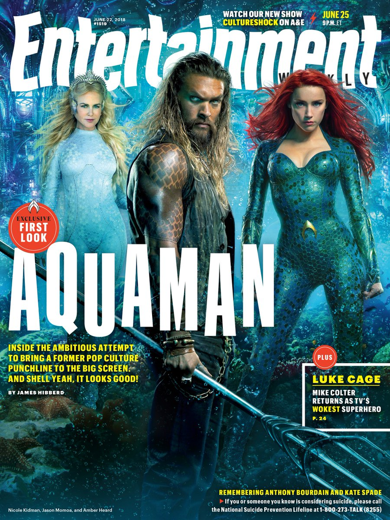 Illustration for article titled The First Aquaman Photos Are a Vision of a Sunken Majestic Atlantis and a Mysterious Black Manta